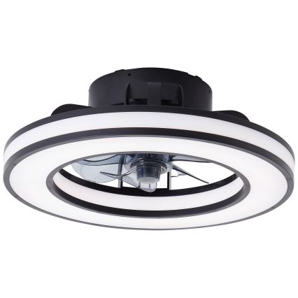 Brilliant - LED RGBW Dimbare plafondventilator MONDELLO LED/26W/230V 2700-6500K diameter 41 cm zwart + afstandsbediening