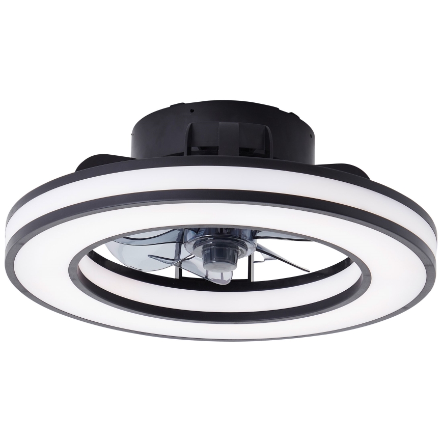 Brilliant - LED RGBW Dimbare plafondventilator MONDELLO LED/26W/230V 2700-6500K diameter 41 cm zwart + afstandsbediening