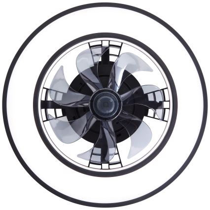 Brilliant - LED RGBW Dimbare plafondventilator MONDELLO LED/26W/230V 2700-6500K diameter 41 cm zwart + afstandsbediening