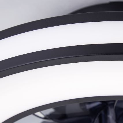 Brilliant - LED RGBW Dimbare plafondventilator MONDELLO LED/26W/230V 2700-6500K diameter 41 cm zwart + afstandsbediening