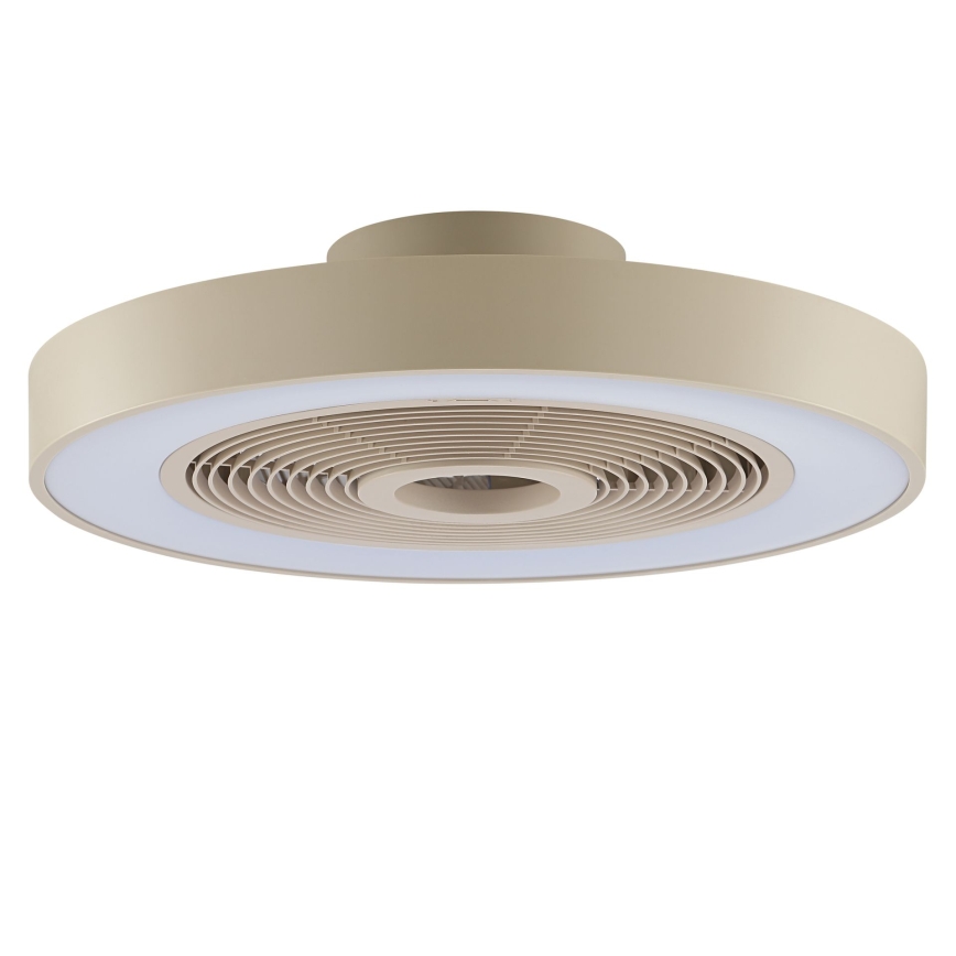 Brilliant - LED RGBW dimbare plafondlamp met ventilator CATANIA LED/37W/230V 2700-6500K Ø 48,6 cm beige + afstandsbediening