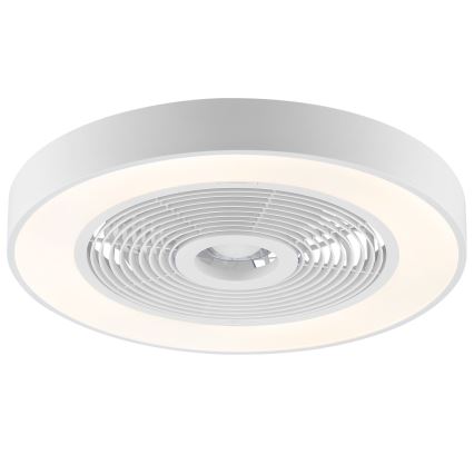 Brilliant - LED RGBW dimbare plafondlamp met ventilator CATANIA LED/37W/230V 2700-6500K Ø 48,6 cm wit + afstandsbediening