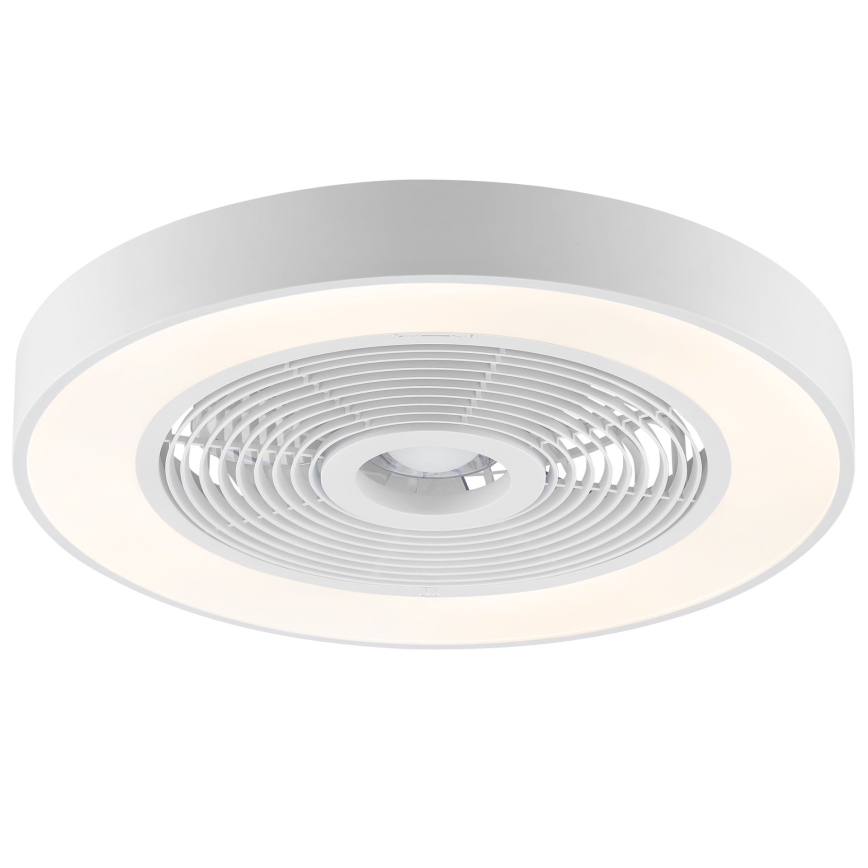 Brilliant - LED RGBW dimbare plafondlamp met ventilator CATANIA LED/37W/230V 2700-6500K Ø 48,6 cm wit + afstandsbediening