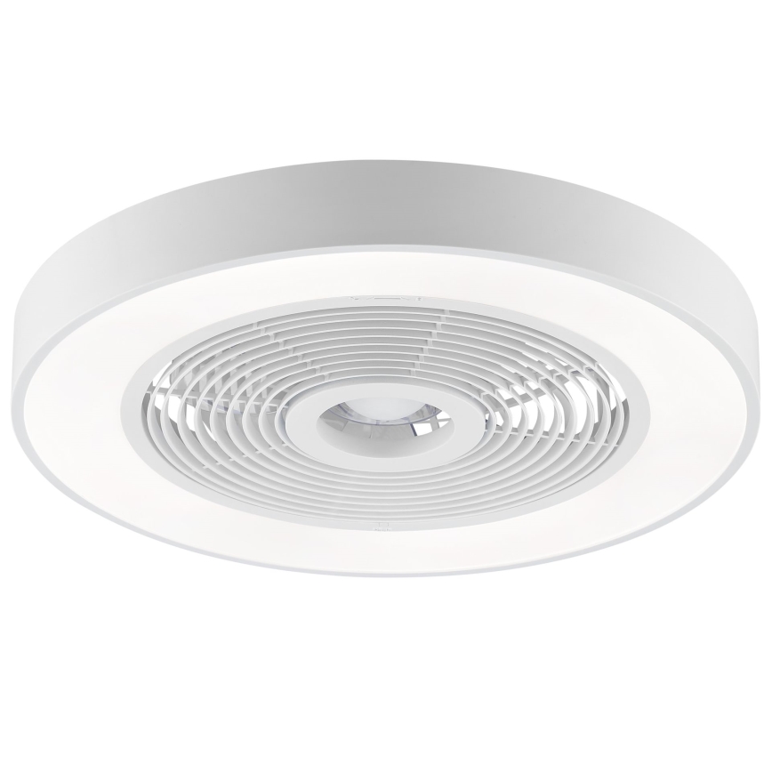Brilliant - LED RGBW dimbare plafondlamp met ventilator CATANIA LED/37W/230V 2700-6500K Ø 48,6 cm wit + afstandsbediening