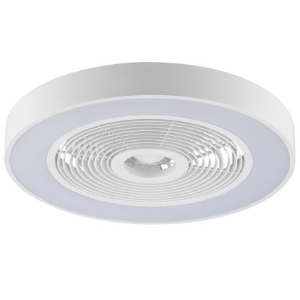 Brilliant - LED RGBW dimbare plafondlamp met ventilator CATANIA LED/37W/230V 2700-6500K Ø 48,6 cm wit + afstandsbediening