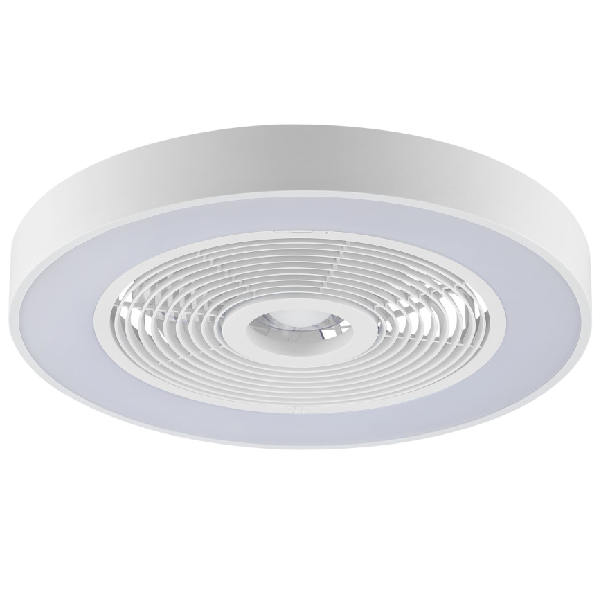Brilliant - LED RGBW dimbare plafondlamp met ventilator CATANIA LED/37W/230V 2700-6500K Ø 48,6 cm wit + afstandsbediening