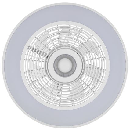 Brilliant - LED RGBW dimbare plafondlamp met ventilator CATANIA LED/37W/230V 2700-6500K Ø 48,6 cm wit + afstandsbediening