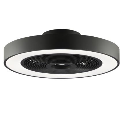 Brilliant - LED RGBW dimbaar plafondlamp met ventilator CATANIA LED/37W/230V 2700-6500K Ø 48,6 cm zwart + afstandsbediening