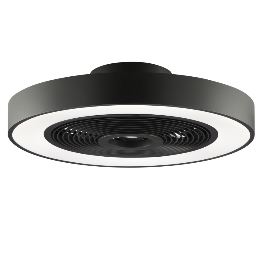 Brilliant - LED RGBW dimbaar plafondlamp met ventilator CATANIA LED/37W/230V 2700-6500K Ø 48,6 cm zwart + afstandsbediening