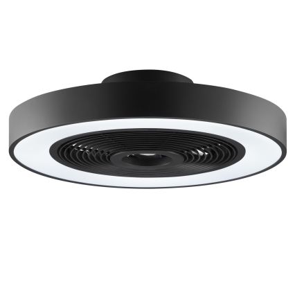 Brilliant - LED RGBW dimbaar plafondlamp met ventilator CATANIA LED/37W/230V 2700-6500K Ø 48,6 cm zwart + afstandsbediening