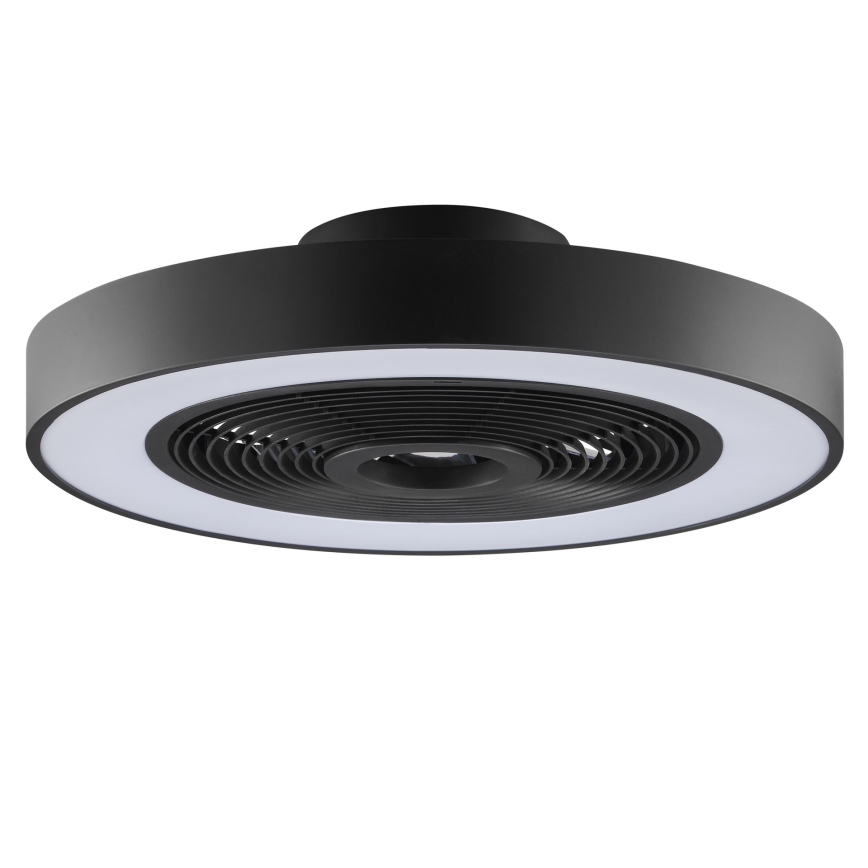 Brilliant - LED RGBW dimbaar plafondlamp met ventilator CATANIA LED/37W/230V 2700-6500K Ø 48,6 cm zwart + afstandsbediening