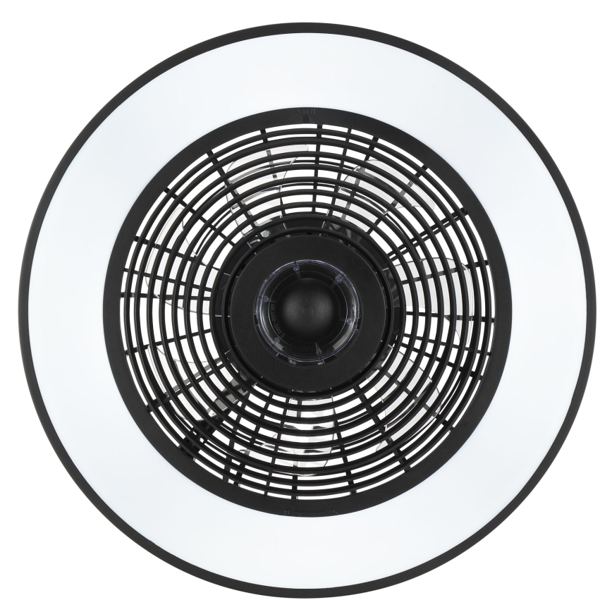 Brilliant - LED RGBW dimbaar plafondlamp met ventilator CATANIA LED/37W/230V 2700-6500K Ø 48,6 cm zwart + afstandsbediening