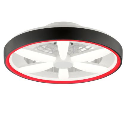 Brilliant - LED RGBW dimbare plafondventilator met licht GAIANO LED/48W/230V 2700-6500K zwart + afstandsbediening