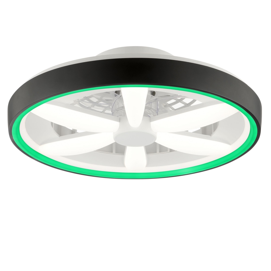 Brilliant - LED RGBW dimbare plafondventilator met licht GAIANO LED/48W/230V 2700-6500K zwart + afstandsbediening