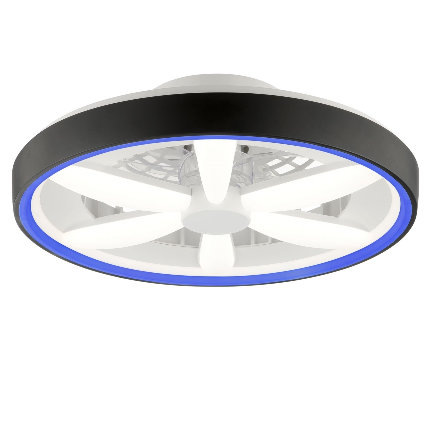 Brilliant - LED RGBW dimbare plafondventilator met licht GAIANO LED/48W/230V 2700-6500K zwart + afstandsbediening