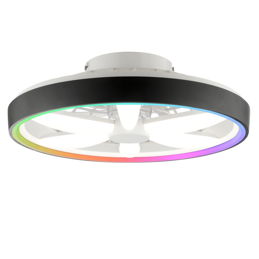 Brilliant - LED RGBW dimbare plafondventilator met licht GAIANO LED/48W/230V 2700-6500K zwart + afstandsbediening