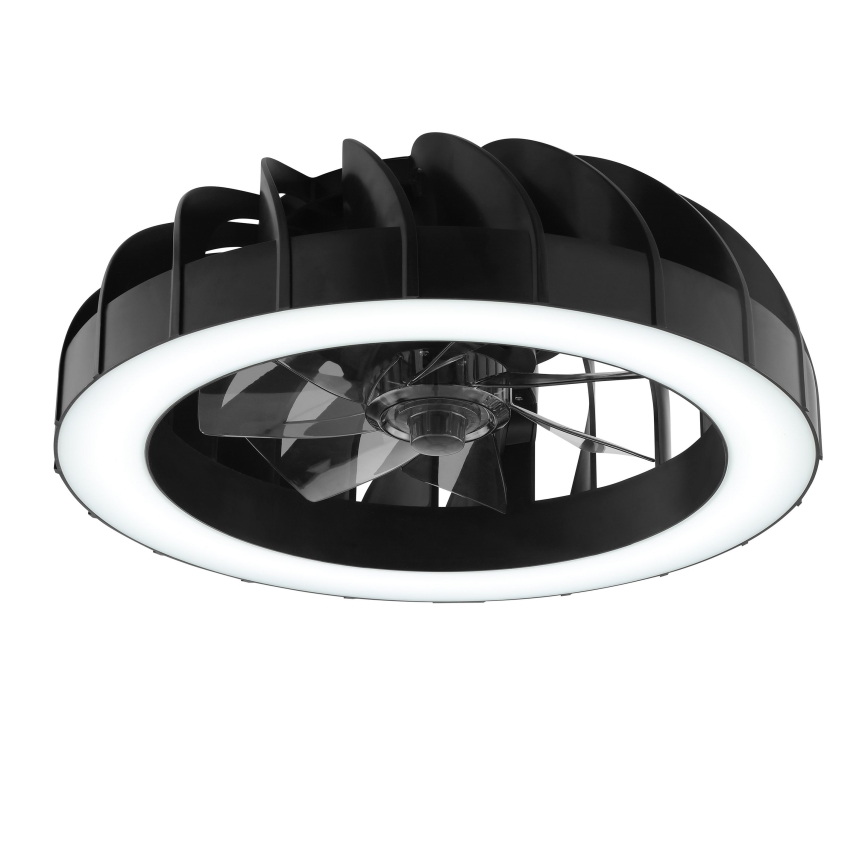 Brilliant - LED RGBW dimbare plafondventilator met licht FANORA LED/30W/230V 2700-6500K Ø 46 cm zwart + afstandsbediening
