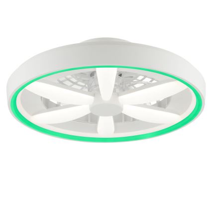 Brilliant - LED RGBW Dimbare plafondventilator met licht GAIANO LED/48W/230V 2700-6500K wit + afstandsbediening