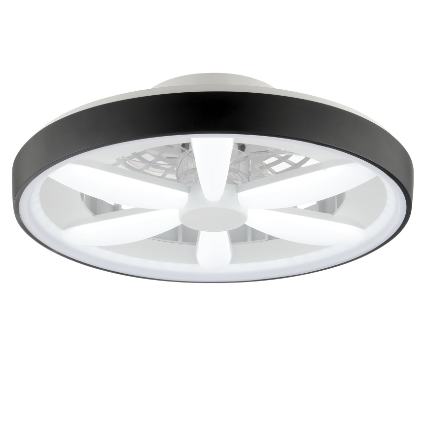 Brilliant - LED RGBW Dimbare plafondventilator met een licht GAIANO LED/48W/230V 2700-6500K zwart + afstandsbediening
