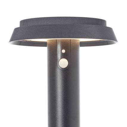 Brilliant - LED Solar lamp met sensor ALVERO LED/4W/3,7V 70 cm IP44 zwart