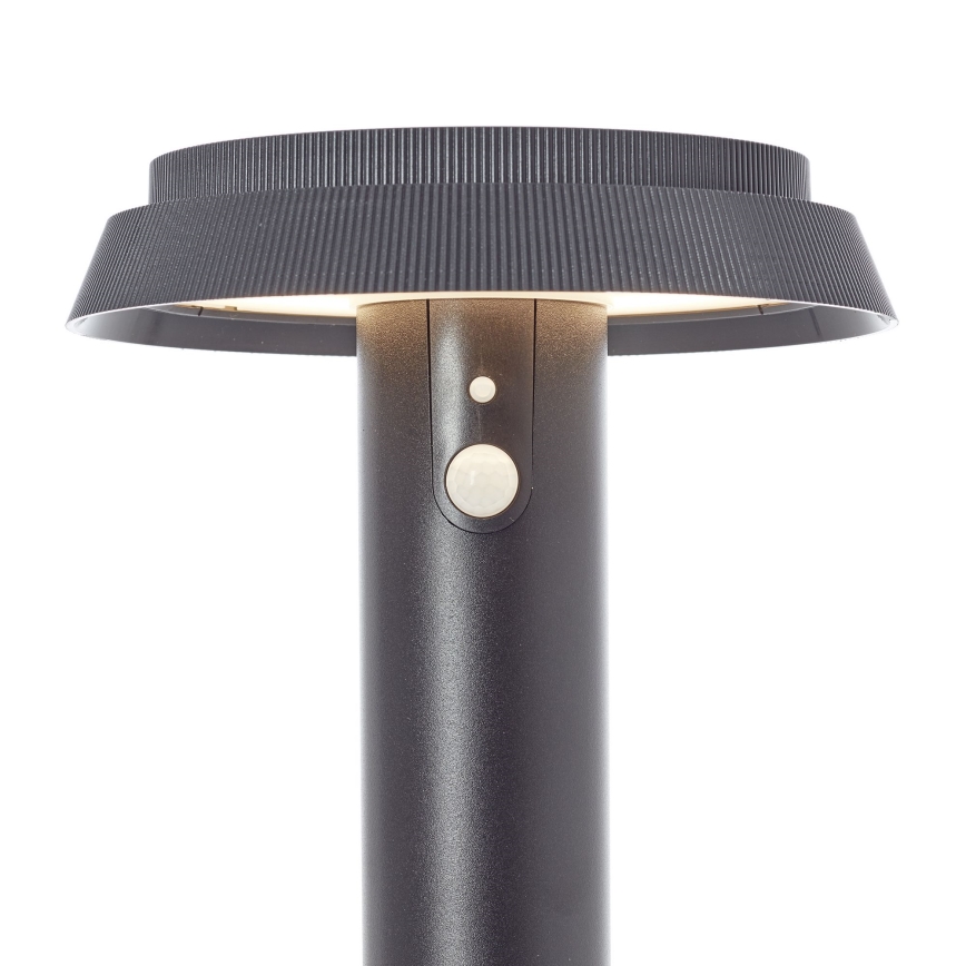 Brilliant - LED Solar lamp met sensor ALVERO LED/4W/3,7V 70 cm IP44 zwart
