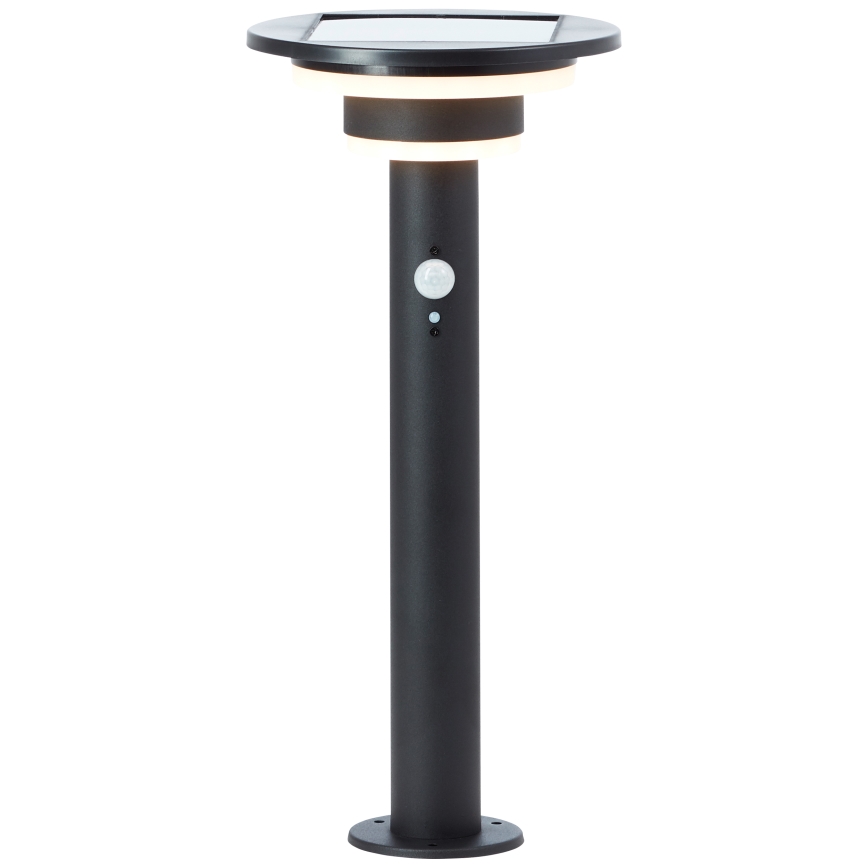 Brilliant - LED Solar lamp met sensor GARVINA LED/3W/3,7V 45 cm IP44 zwart