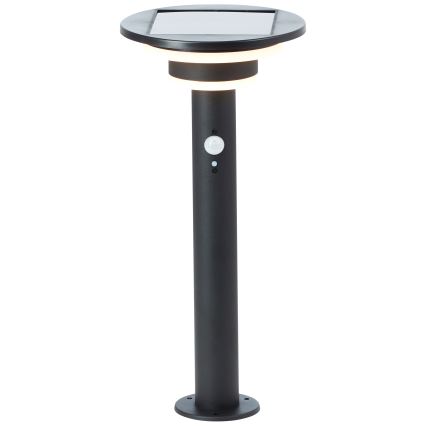 Brilliant - LED Solar lamp met sensor GARVINA LED/3W/3,7V 45 cm IP44 zwart