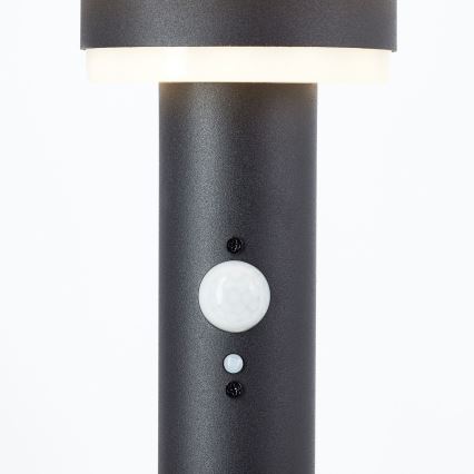 Brilliant - LED Solar lamp met sensor GARVINA LED/3W/3,7V 45 cm IP44 zwart