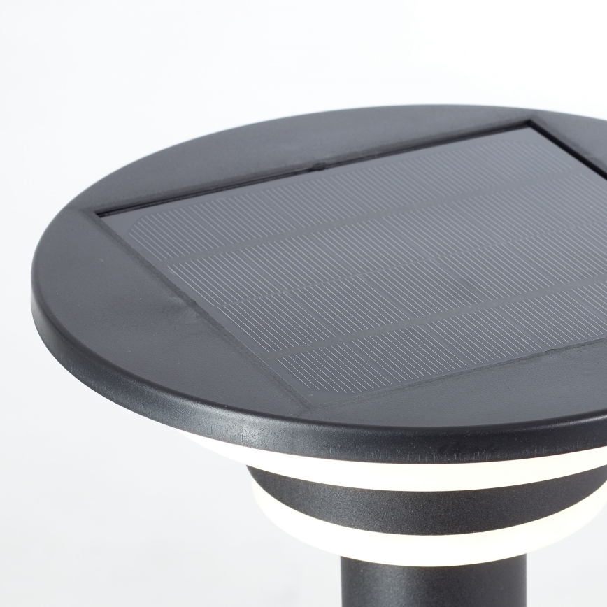 Brilliant - LED Solar lamp met sensor GARVINA LED/3W/3,7V 45 cm IP44 zwart