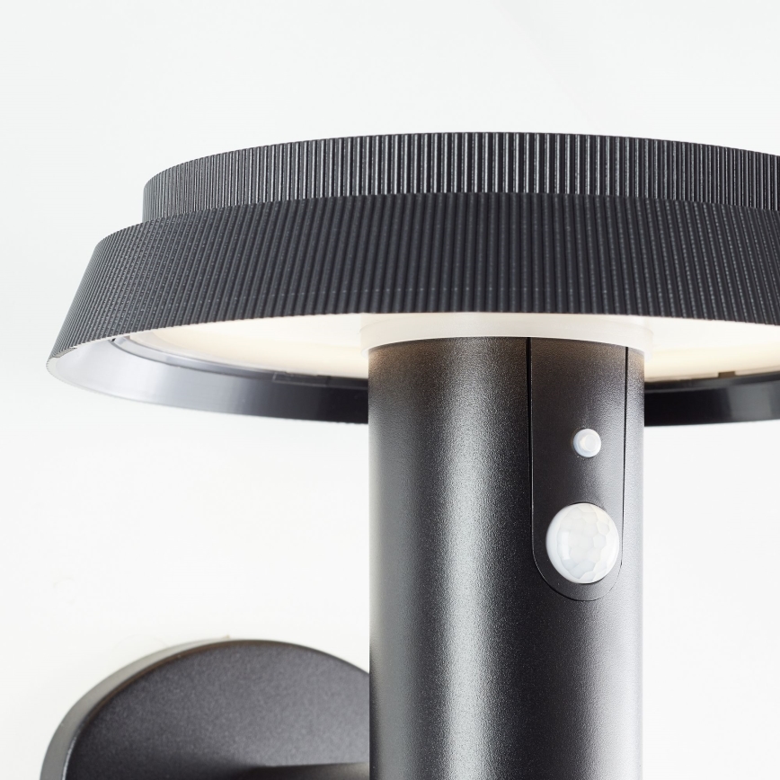 Brilliant - LED Solar wandlamp met sensor ALVERO LED/4W/3,7V IP44