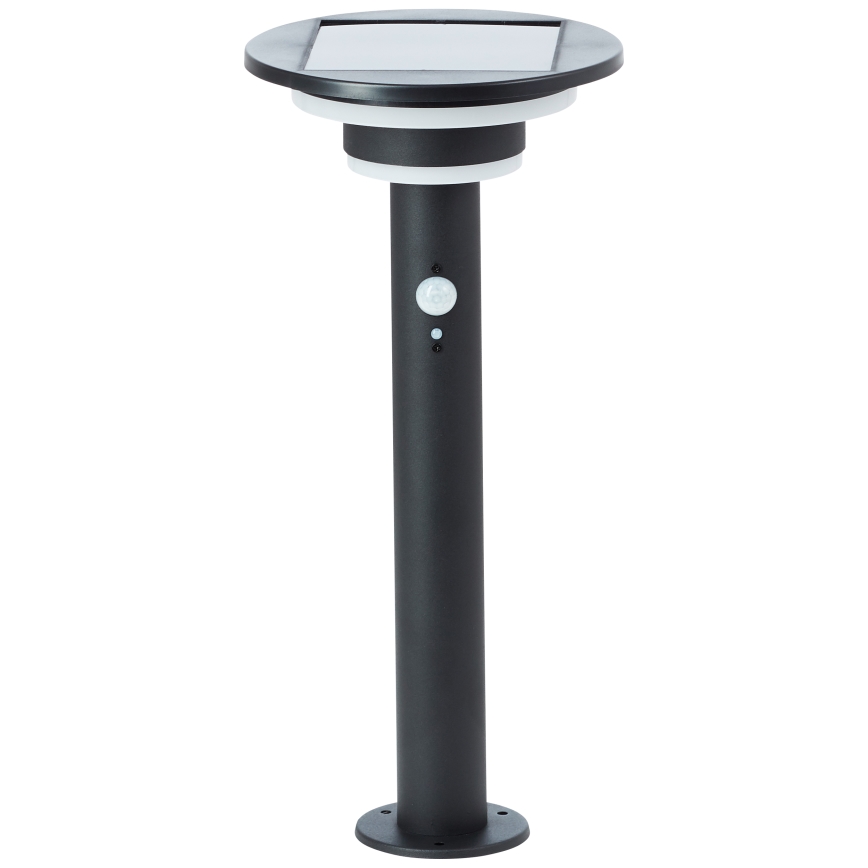 Brilliant - LED Zonne-energie lamp met sensor GARVINA LED/3W/3,7V 2000 mAh 45 cm IP44 zwart
