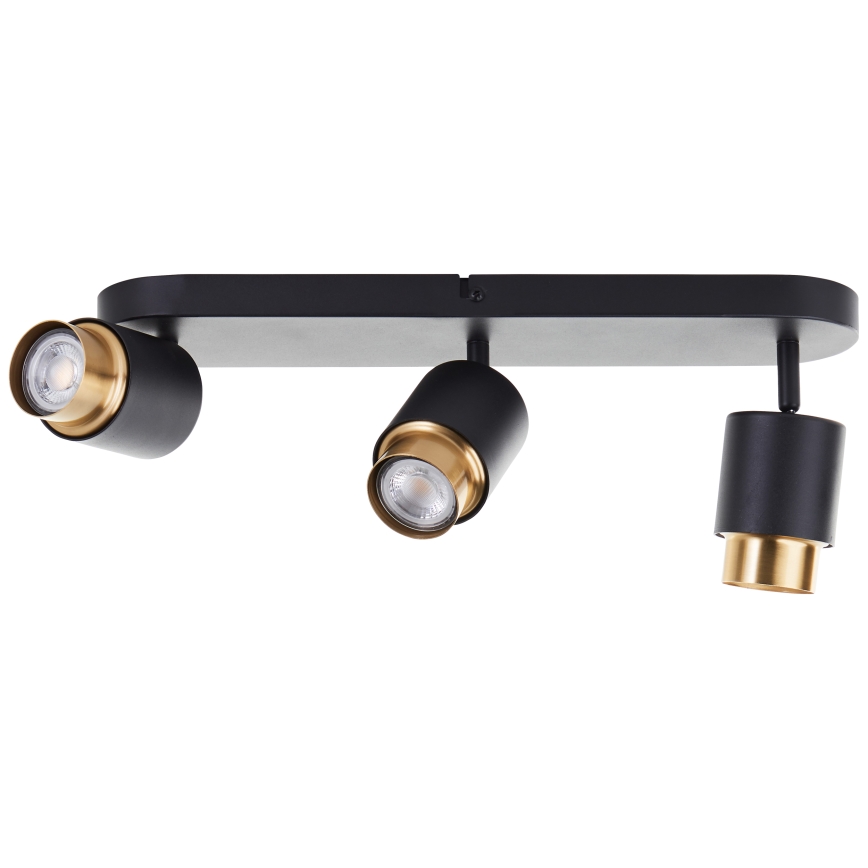 Brilliant - LED-spot COVELO 3xGU10/5W/230V zwart/goud