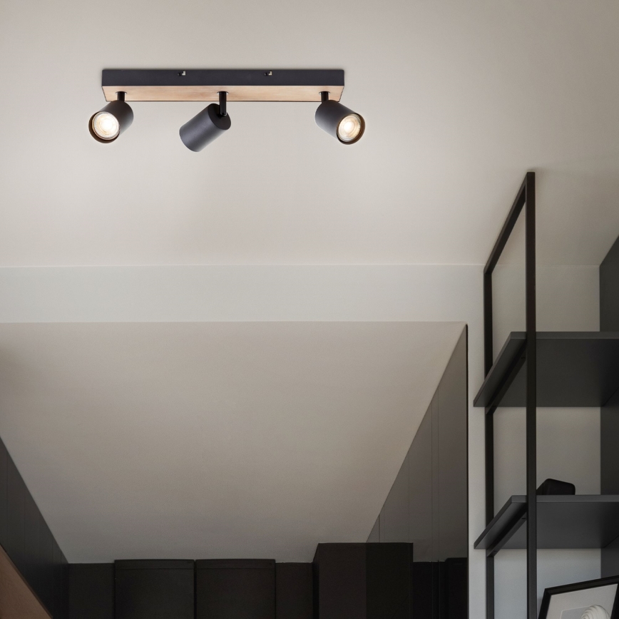 Brilliant - LED Spot JELLO 3xGU10/4,5W/230V grenen