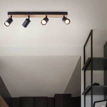 Brilliant - LED Spot JELLO 4xGU10/4,5W/230V grenen - FSC gecertificeerd