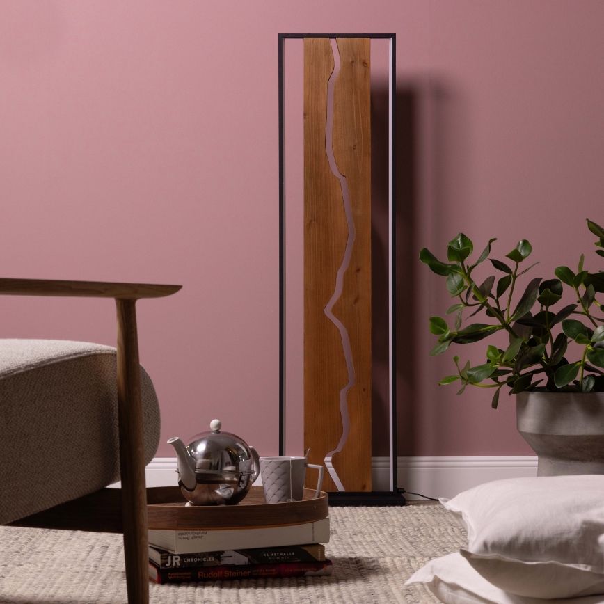 Brilliant - LED Vloerlamp THUNDER LED/18W/230V grenen