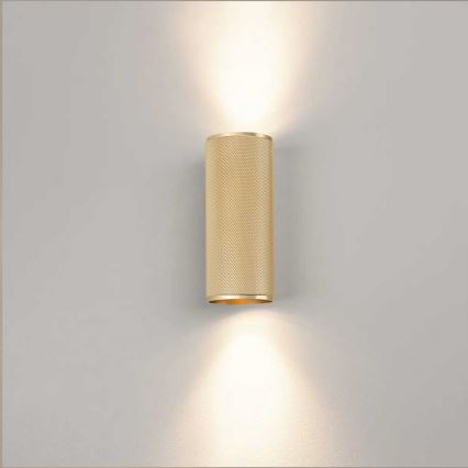Brilliant - LED wand verlichting MARTY 2xGU10/5W/230V goud
