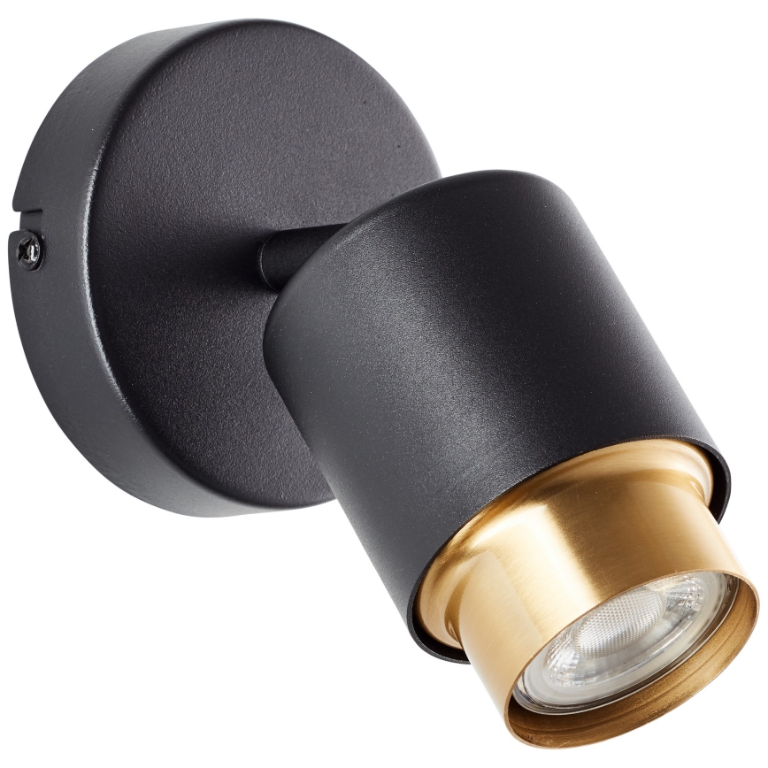 Brilliant - LED-wandspot COVELO 1xGU10/5W/230V zwart/goud