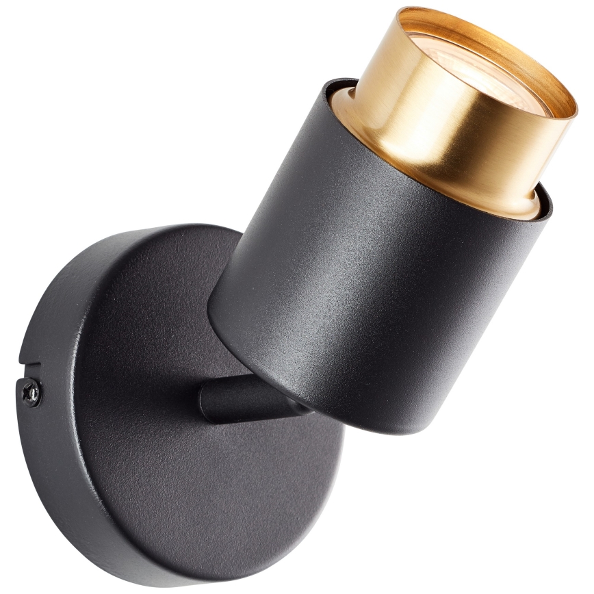 Brilliant - LED-wandspot COVELO 1xGU10/5W/230V zwart/goud