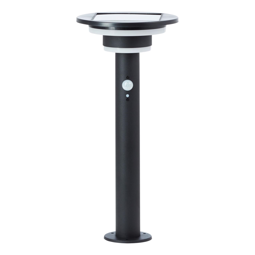 Brilliant - LED Zonne-energie lamp met sensor GARVINA LED/3W/3,7V 2000 mAh 45 cm IP44 zwart