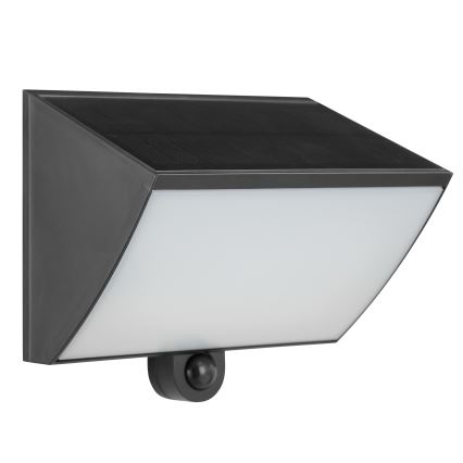 Brilliant - LED-zonne-wandlamp met sensor SIERRA LED/6W/3,7V 2700/4000/6500K 2000 mAh IP54 zwart