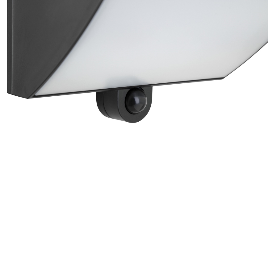 Brilliant - LED-zonne-wandlamp met sensor SIERRA LED/6W/3,7V 2700/4000/6500K 2000 mAh IP54 zwart