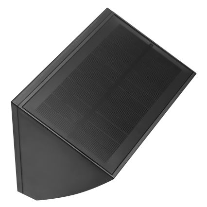 Brilliant - LED-zonne-wandlamp met sensor SIERRA LED/6W/3,7V 2700/4000/6500K 2000 mAh IP54 zwart