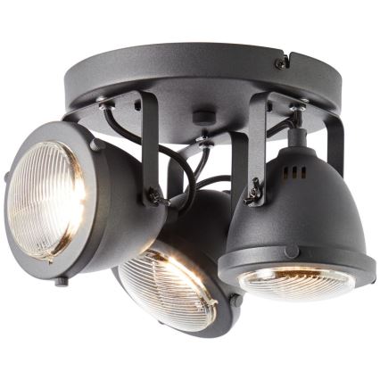 Brilliant - Opbouwspot CARMEN 3xGU10/5W/230V zwart