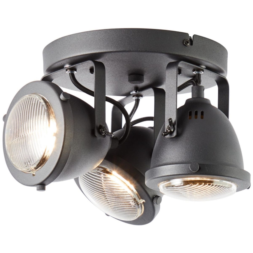 Brilliant - Opbouwspot CARMEN 3xGU10/5W/230V zwart