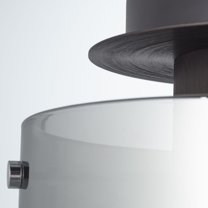 Brilliant - Plafondlamp BETH 1xE27/60W/230V diam. 20 cm zwart/rookglas