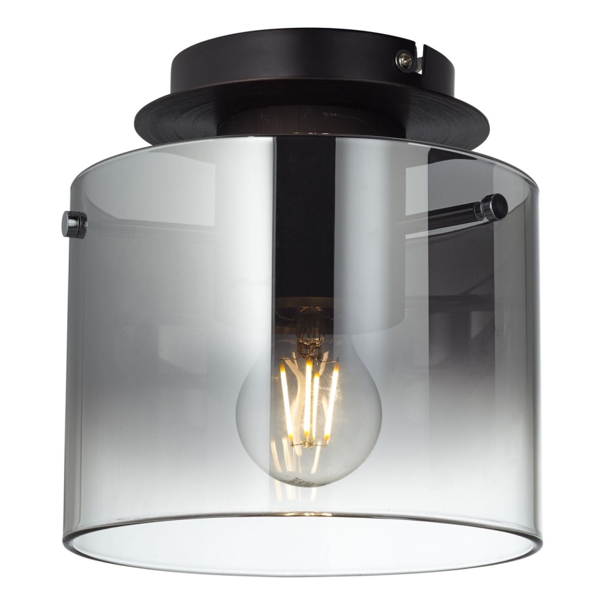 Brilliant - Plafondlamp BETH 1xE27/60W/230V zwart/gerookt