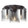 Brilliant - Plafondlamp BETH 3xE27/60W/230V zwart/rookkleurig