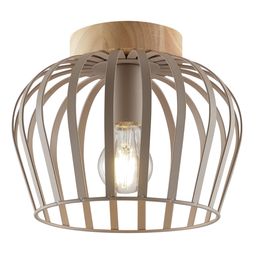 Brilliant - Plafondlamp NORDIC CAGE 1xE27/20W/230V Ø 25 cm beige