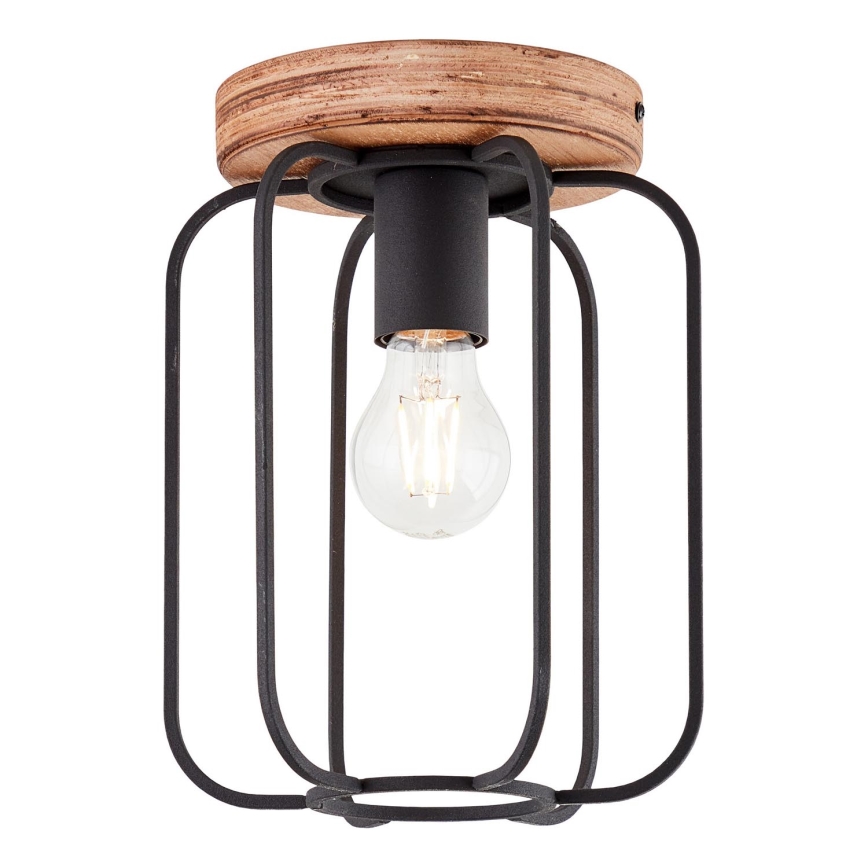 Brilliant - Plafondlamp TOSH 1xE27/40W/230V populierenhout