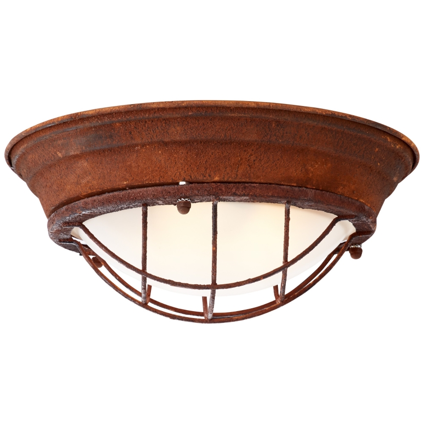 Brilliant - Plafondlamp TYPHOON 2xE27/30W/230V roodbruin